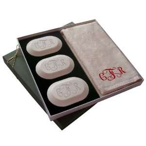    ORIGINAL GIFT SET (3 Bars 1 Towel)  MONOGRAM