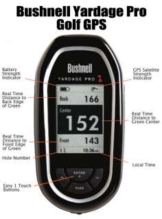 NEW Bushnell Golf Yardage Pro GPS Rangefinder   Black  