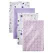 Tiddliwinks Batik Butterfly 4pk Receiving Blankets   Purple