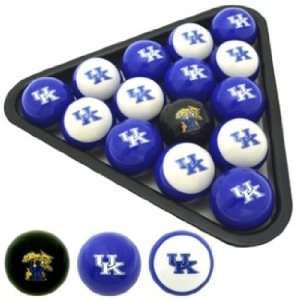 Kentucky Wildcats Logo Billiard Pool Ball Set