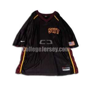  Black No. Game Used Texas State Nike Basketball Jersey 