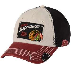   Time Hockey Chicago Blackhawks Collector Adjustable Hat   Red Black