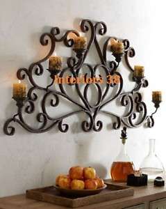 Metal TUSCAN Horchow JULIANA CANDELABRA WALL SCONCE  
