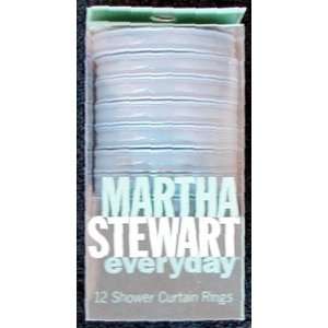   Martha Stewart Everyday   Blue Shower Curtain Rings