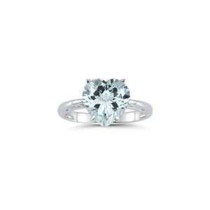  2.12 Cts Sky Blue Topaz Solitaire Ring in 14K White Gold 8 