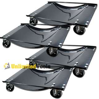  Set of (4) Car Moving Dolly With HD Wheels Skate Lifter Dollies Jack