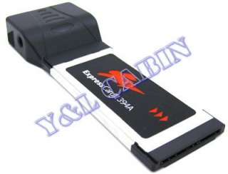 2X Firewire 1394 to ExpressCard 34 Express Card Adapter  