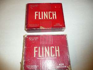 Lot of 2 Vintage Flinch Card Games 1951 Replace Cards  