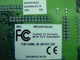 Matrox Video Card PCI VGA 644 03 Rev. A MY220P/4G/20  