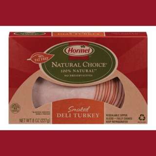 Hormel Natural Choice Sliced Smoked Deli Turkey   8 ozOpens in a new 