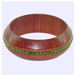  Jade Wood Bangle Bracelet (HNW 3172) Jewelry