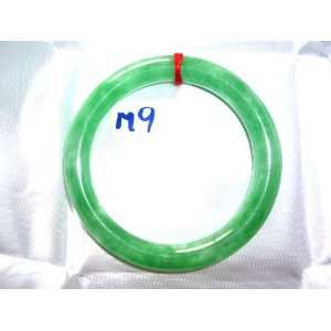  China Lucky Real Jade Bracelet Green Bangle 55 mm Round 