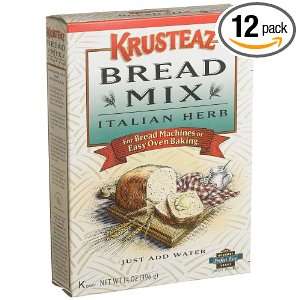 Krusteaz Bread Mix, Italian, 14 Ounce Boxes (Pack of 12)  