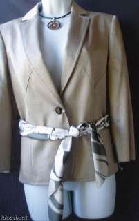 Elegant VALENTINO Monochromatic Skirt Suit NEW 46  