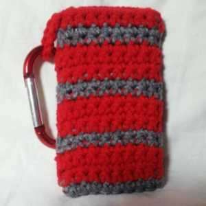 Handmade Crochet Cell Phone iPhone Smartphone Case Red  