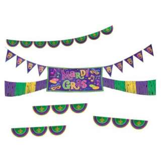 Mardi Gras Outdoor Decor Kit   Multicolor.Opens in a new window