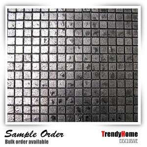 Sample  Metallic Silver Ceramic Mosaic Tile Kitchen backsplash wall 