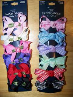   Glory 6 Piece Clippies Hair Clip Accessories   Choice of Colors  