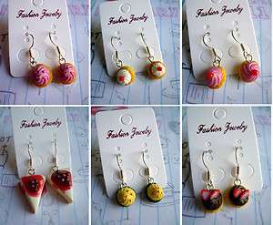 Yummy Kitsch Kawaii Cheesecake/Cupcake Earrings  