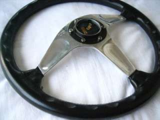 MOMO Leather steering wheel Alfa chevy lancia Tr6 fiat  