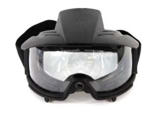 Full Seal Clear Lens Tactical Airsoft Eye Protection Goggles w/ Visor 