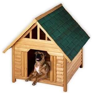  Log Cabin Cedar Dog House  Size MEDIUM
