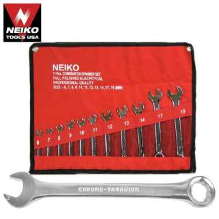 Neiko 11 pc Metric Combination Wrench Set  