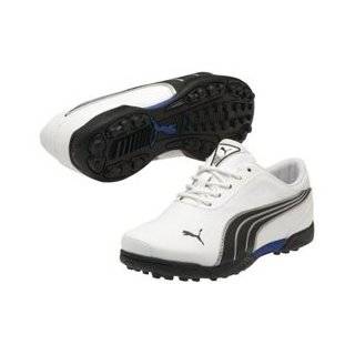 Puma Super Cell Fusion Ice Golf Shoes   Junior White/Black/Silver by 