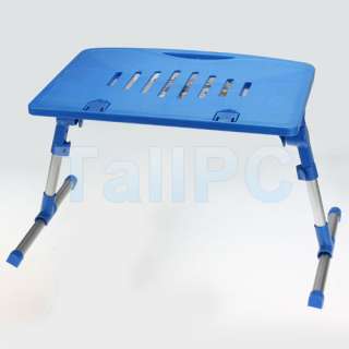   Blue Portable Laptop Computer Table Bed Tray Cooling Table USA  