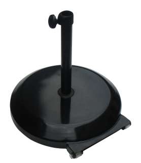   Duty Steel Cement Filled Umbrella Stand Wheels Base Patio Deck  