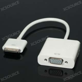 Dock Connector to VGA Adapter Connection Cable for Apple iPad 2 3 