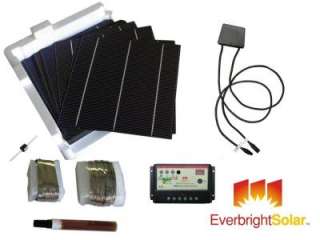   6x6 Solar Cells DIY Solar Panel Kit+Junction Box and Charge Controller