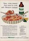 1959 Wesson Cooking Oil Ad vintage Print / advertisem