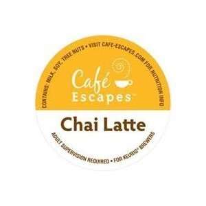 Cafe Escapes Chai Latte Specialty Tea * 1 Box of 24 K Cups *  