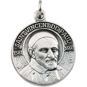   St. Vincent De Paul Pendant 18 Inch Chain 18mm   JewelryWeb Jewelry