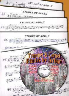 ARBAN ETUDES FOR TRUMPET/CORNET WITH CD & SHEET MUSIC  