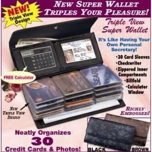  Triple View Super Wallet (Brown) 