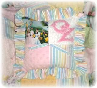 Wizard of Oz Rainbow chenille baby girl crib bedding  