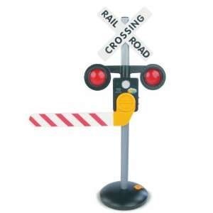 com Kids Toy Railroad Crossing Train Talking Electronic Sign for Ride 