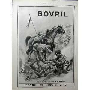   Advertisement Bovril Liquid Drink Army Men Soldier