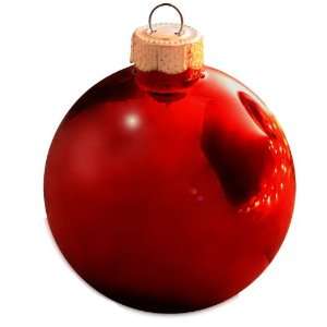 com Christmas Red Ball Ornament   3 1/4 Christmas Red Ball Ornament 