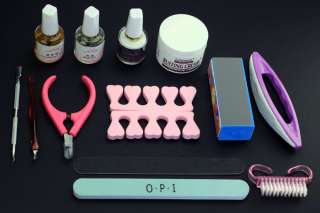 Set of 14x Manicure Tool Kit Nail Cuticle Nourishment Softener Bright 
