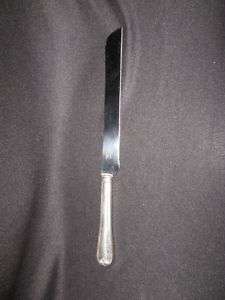GORHAM HERITAGE SILVERPLATE CAKE KNIFE WITH SS BLADE  