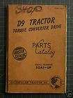 CAT Caterpillar D9 Tractor Dozer Crawler Parts Manual Book catalog 