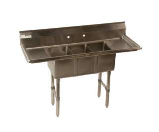 Three (3) Comp Convenience/Deli Sink Compact 2 DBs NSF  