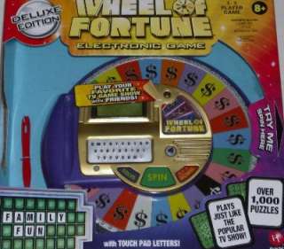 Deluxe Edition Wheel of Fortune Electronic Family Game 069545031009 