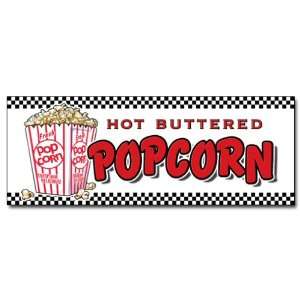  12 POPCORN DECAL sticker stand cart concession 