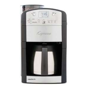 CoffeeTeam TS 10 Cup Digital Coffeemaker with Conical Burr Grinder and 