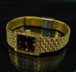   CASSINI Wrist Watch LADIES Gold Tone QUARTZ Diamonds WOMEN Art Band