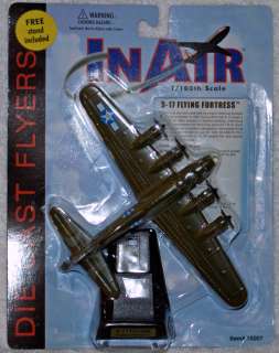   100 Boeing B 17 Flying Fortress 2nd Patches Diecast Model w/ Stand